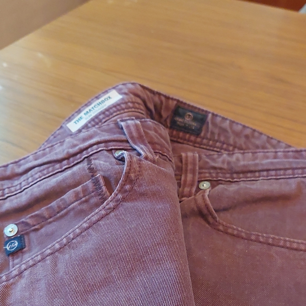 AG Adriano Goldschmied Maroon Jeans